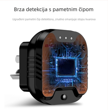 Fazni detektor i višenamjenski tester utičnica s provjerom polariteta, curenja i uzemljenja