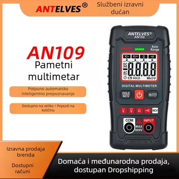 AN109 Automatski digitalni multimetar s inteligentnom zaštitom od opeklina za kućno električno održavanje