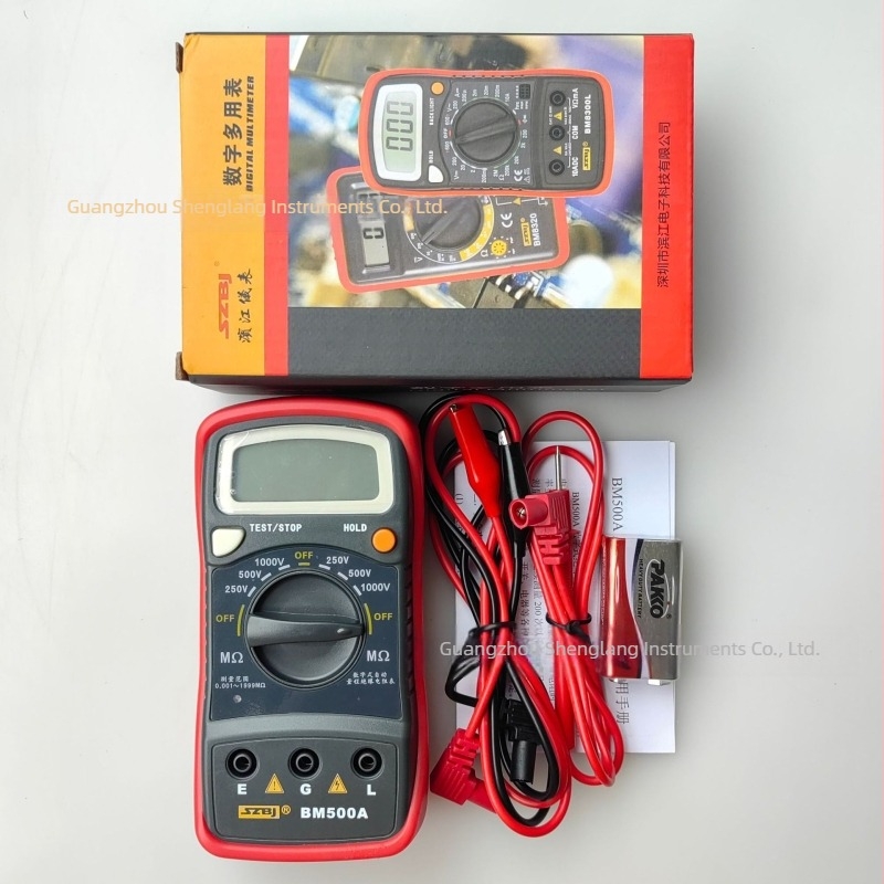 BM500A tester izolacijske otpornosti 500V/1000V, digitalni megohmeter