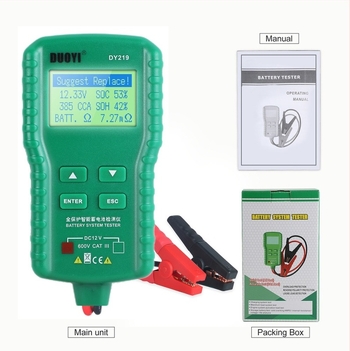 DY219 tester automobilske baterije s mjerenjem unutarnjeg otpora CCA, 12V, One more