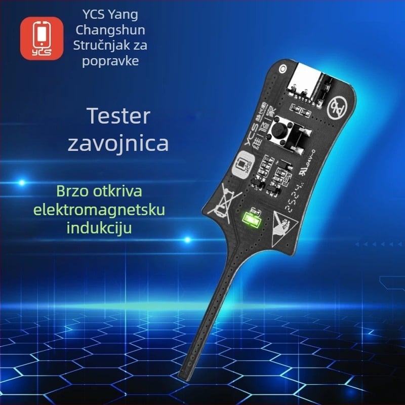 Tester kondenzatora i induktora s mjerenjem baterije i osjetom matične ploče za popravak mobitela – brza dijagnostika