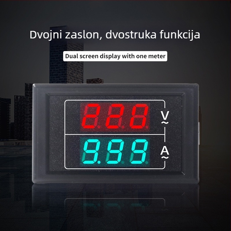 D85-5035VA AC volt- i ampermetar, visokoprecizan digitalni dvostruki zaslon, trofazno, 60-500V AC