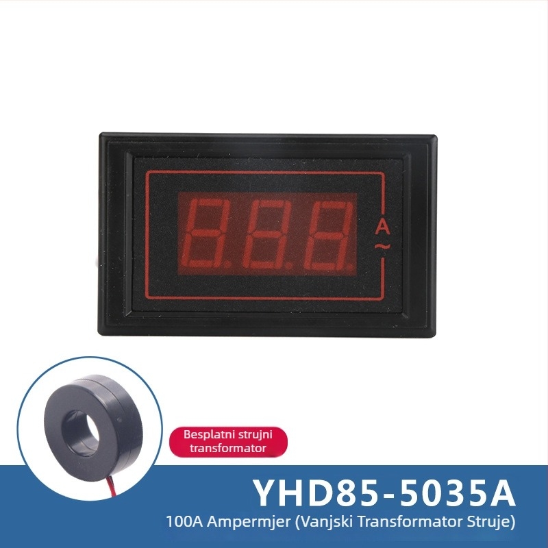 D85-5035VA AC volt- i ampermetar, visokoprecizan digitalni dvostruki zaslon, trofazno, 60-500V AC