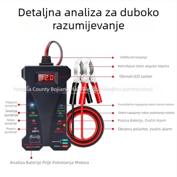 Gilco 805A test baterija 12V, digitalni alat za dijagnostiku kvarova automobila, 4-20V, -20 do 50°C