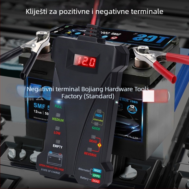 Gilco 805A test baterija 12V, digitalni alat za dijagnostiku kvarova automobila, 4-20V, -20 do 50°C