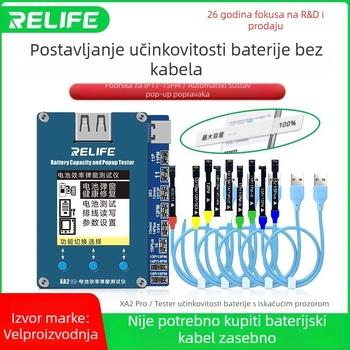 RELIFE XA2 Pro tester zdravlja baterije, digitalni tip, model XA2 Pro tester učinkovitosti baterije s pop-up prozorom, težina 0,1