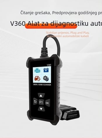 V360 dijagnostički instrument za automobile: OBD dijagnostika kvarova, detektor baterije OBD2 i dijagnostika motora