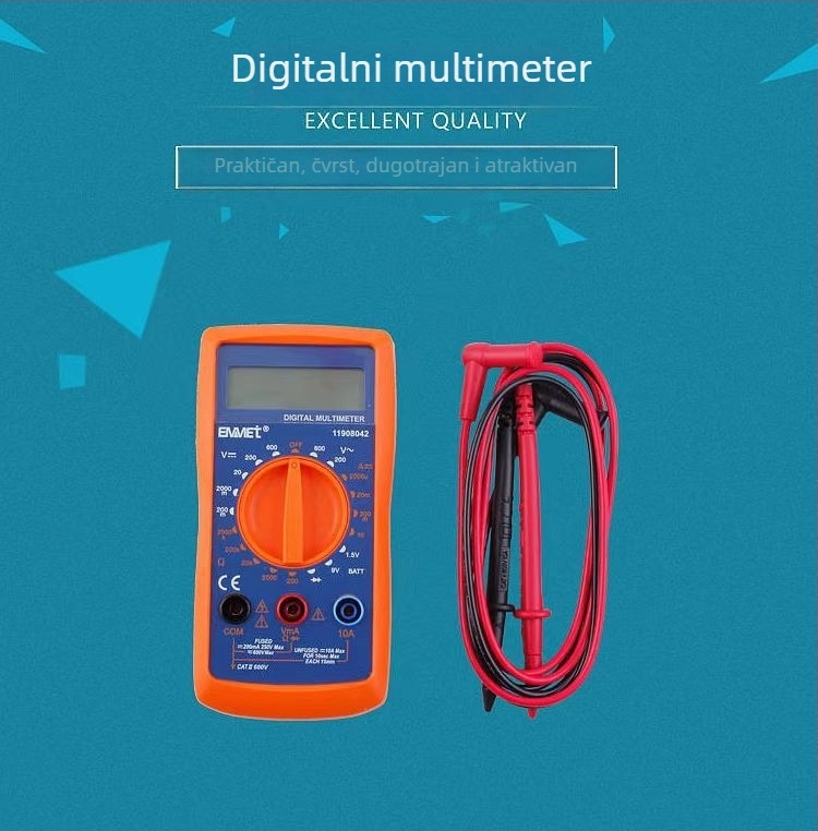 Multimetar s digitalnim zaslonom – visoka preciznost, inteligentan, univerzalni električni mjerni instrument za električare