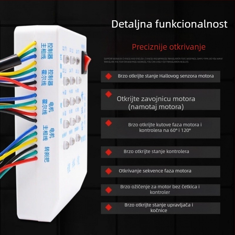 Alat za popravak električnih vozila, tester Hallovog senzora motora