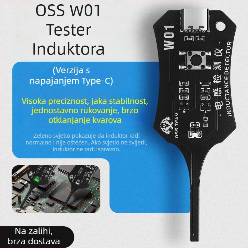 OSS tester za induktore za popravak mobilnih telefona – digitalna detekcija kvara na ploči i mjerenje elektromagnetske indukcije