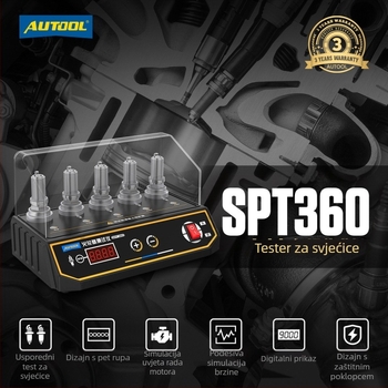 AUTOOL SPT360 detektor svjećice za paljenje, napajanje 110/220V, sustav detekcije svjećica