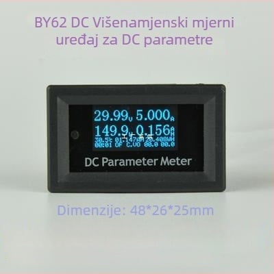 BY62 OLED 0-100V DC voltmetar i ampermetar, temperatura, test kapaciteta baterije