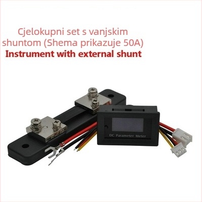 BY62 OLED 0-100V DC voltmetar i ampermetar, temperatura, test kapaciteta baterije
