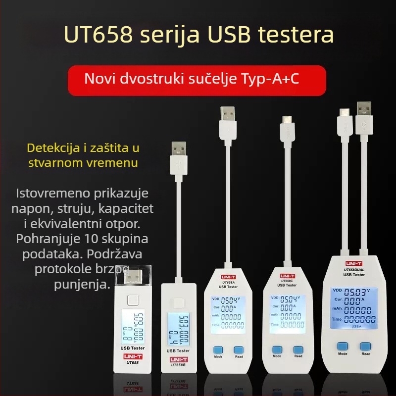 UT658 digitalni instrument za mjerenje napona, raspon mjerenja 3–9 V, ulazni napon 3–9 V, izlazni napon 5 V