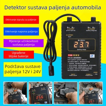 Detektor kvarova automobila za analizu sustava paljenja i otkrivanje zavojnice paljenja, 24V, 20–65°C, dijagnostika motora i baterije, model T100