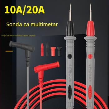 Univerzalni digitalni multimetar - probna olovka s iznimno tankim vrhom i produžnim priborom, nominalni tok 20A/10A