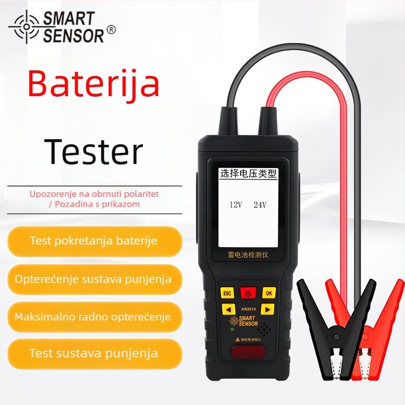 Xima AR2015 tester baterija za automobil 12V/24V – mjerenje unutarnjeg otpora – Smart Sensor