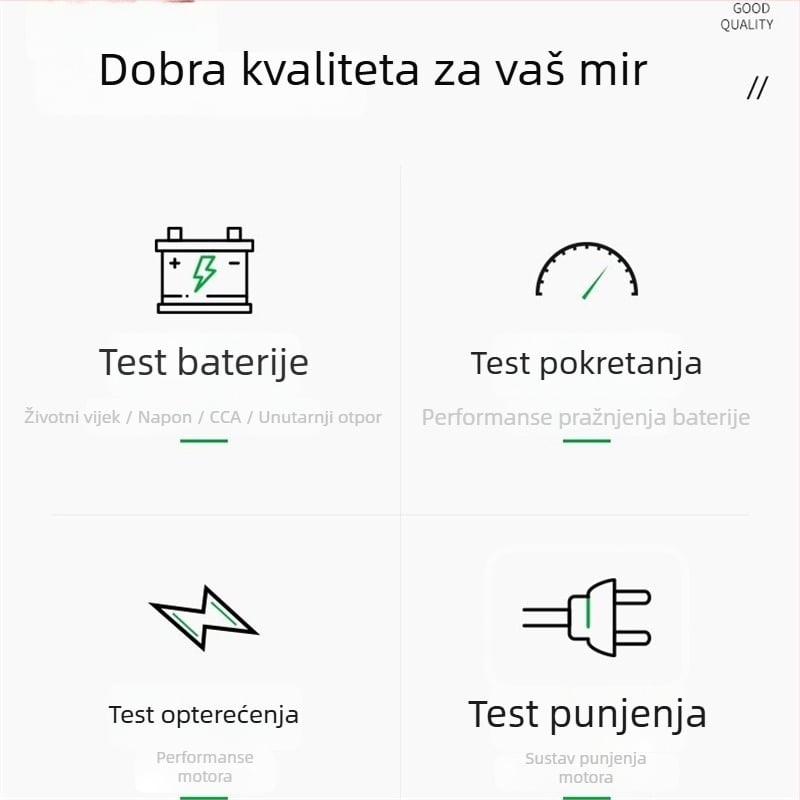 Tester baterije automobila DY221, One More, 12-24V