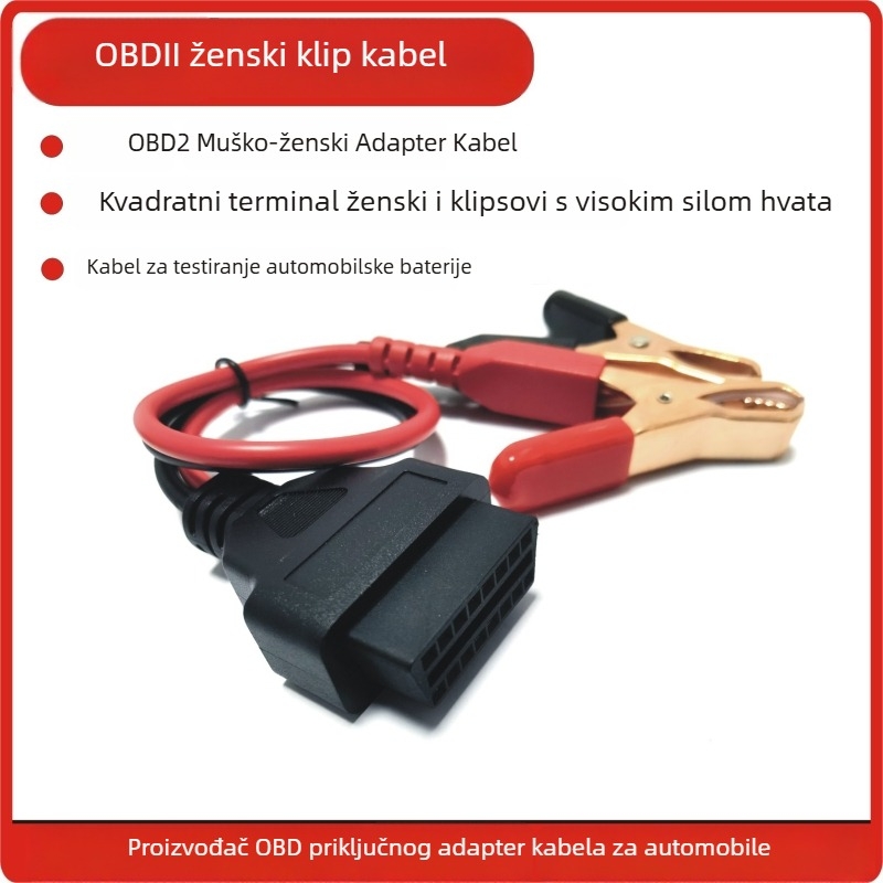 OBD adapter kabel s ženskim priključkom za detektor baterije automobila LH-J04 LH 24V