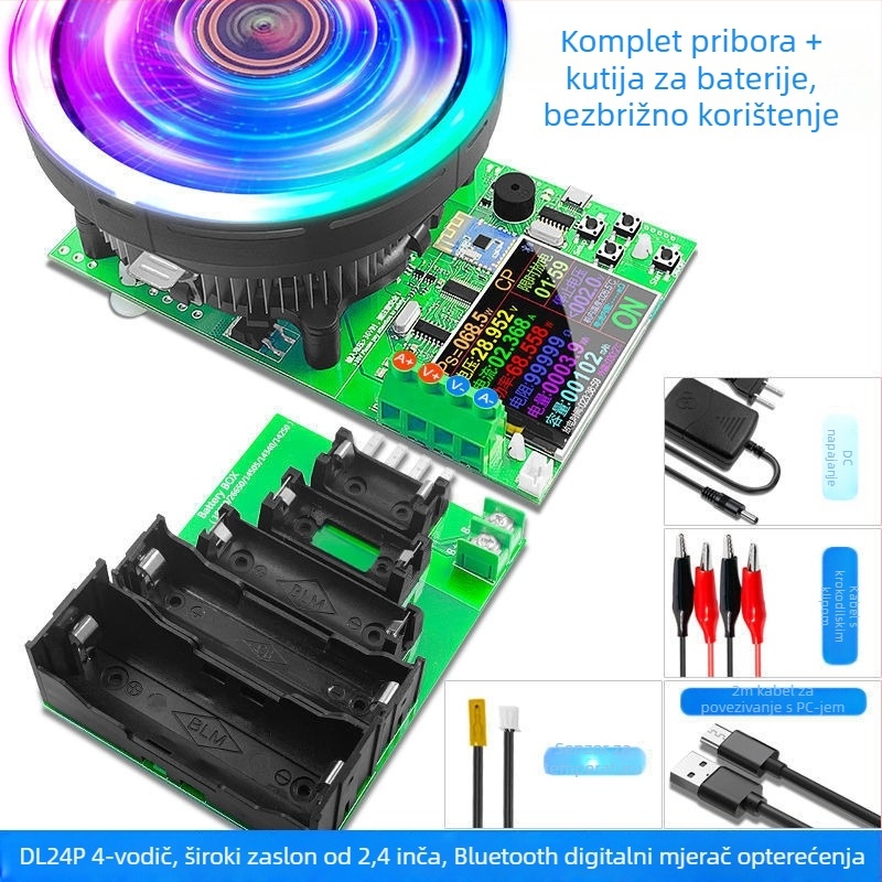 DL24 digitalni tester konstantnog toka s digitalnim zaslonom, voltmetrom i ampermetrom, USB tester i detektor kapaciteta baterije