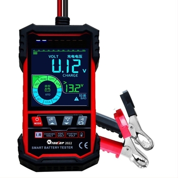 OOLTOP tester baterija ET2201 s automatskom identifikacijom napona i mjerenjem temperature, 12V