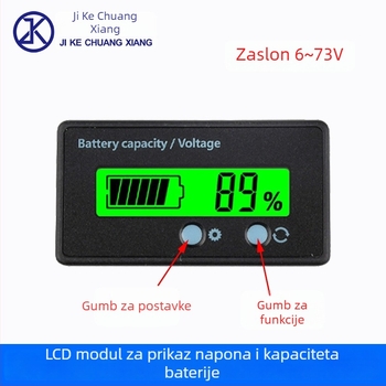 Vodootporan voltmetar i mjerač snage s LCD zaslonom, raspon napona 6-100V