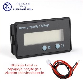 Vodootporan voltmetar i mjerač snage s LCD zaslonom, raspon napona 6-100V