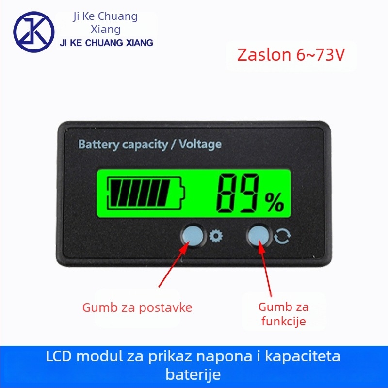 Vodootporan voltmetar i mjerač snage s LCD zaslonom, raspon napona 6-100V