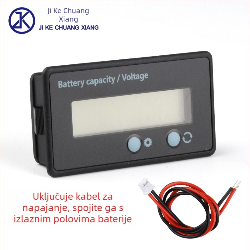 Vodootporan voltmetar i mjerač snage s LCD zaslonom, raspon napona 6-100V