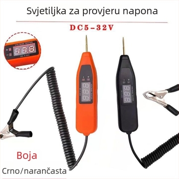 Automobilski tester napona s digitalnim zaslonom, raspon 5-32V, radna temperatura 0-60°C, model 01, univerzalno