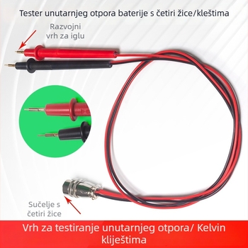 Pero za mjerenje unutarnje otpornosti s klip probama, USB tester za litijske baterije Peacefair, Podrijetlo Kina