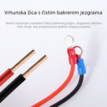 Yoshikawa 12V auto punjač s detektorom napona, punjač za litijeve baterije, ulaz 110-220V, izlaz 5V/12V