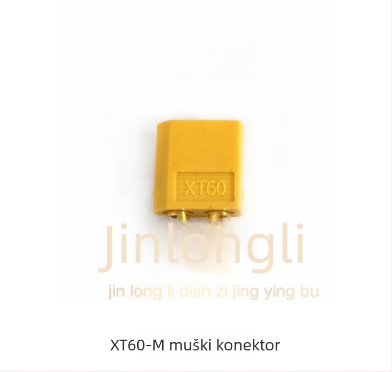 T-Plug testni konektori XT90/XT60/XT30 za LiPo baterije u modelima zrakoplova, muški i ženski, pozlaćeni