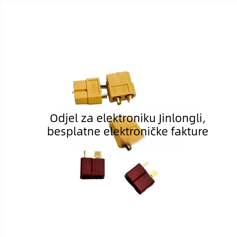 T-Plug testni konektori XT90/XT60/XT30 za LiPo baterije u modelima zrakoplova, muški i ženski, pozlaćeni