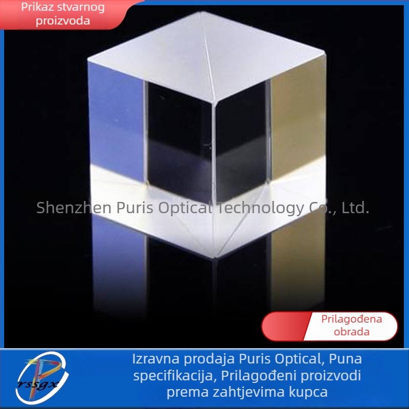 Set prizmi: trokutasta reflektirajuća prizma, izoscelna prizma, jednakostrana prizma, spektroskop s premazom i filtrom