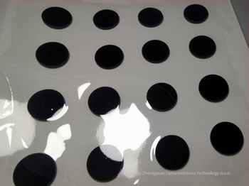 Filter za prekid infracrvenog i vidljivog svjetla, model H.w.b, crno staklo, prilagodljiv oblik, prilagodljiva debljina, za infracrvene izvore svjetla