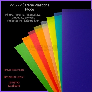 PVC/PP list, proziran 0.3 mm i mat 0.5 mm, za otisak i laminiranje