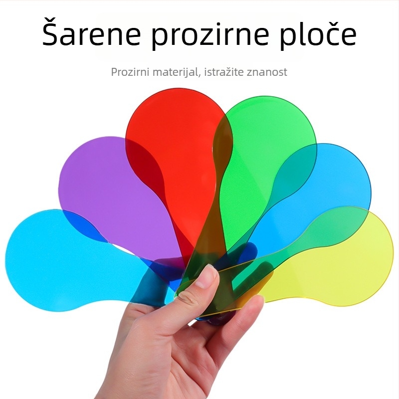 Ploca za filtriranje svjetla za nastavne pomagala – prozirni materijal, namijenjena poučavanju, neograničen opseg primjene