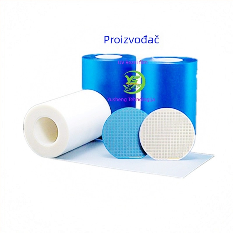 Zaštitna folija za lasersko rezanje filtra (UV folija), podloga PET/PO, UV ljepilo, industrijska otpornost na habanje, visoka temperatura, antistatika.