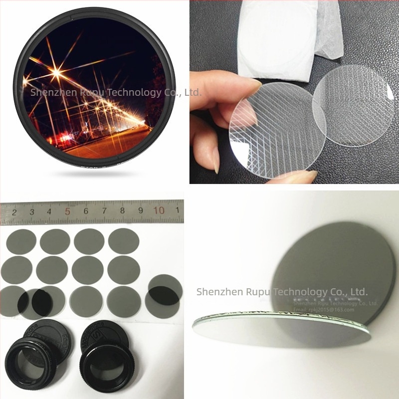 Difrakcijska leća s efektima vatrometa, kaleidoskopom i mrežom duge — RP marka, za promatranje