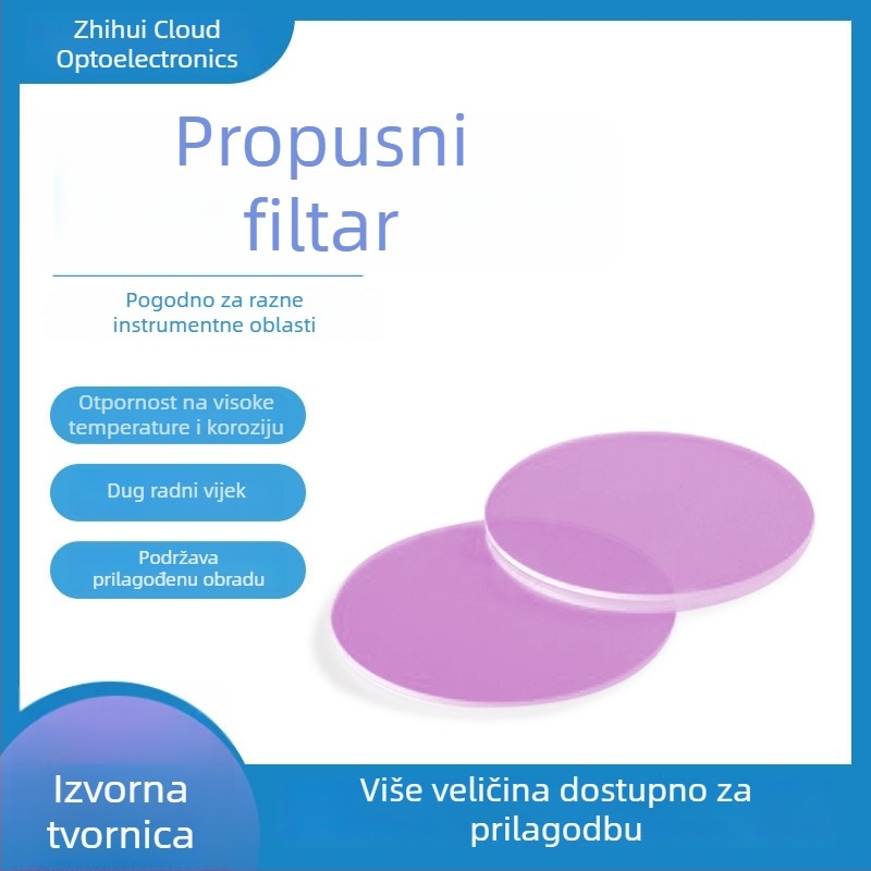 Notch filtr 532 nm, negativni bandpass filtr, staklo s premazom za lasersku izolaciju