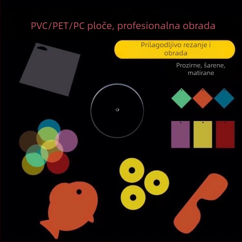 Prozirna PVC boja folija za DIY ručne radove – mat završna obrada, otisak kartica boja