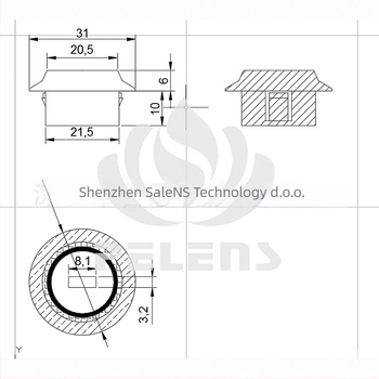 Salens 8120-2 Fresnel leća za infracrveni senzor ljudskog tijela