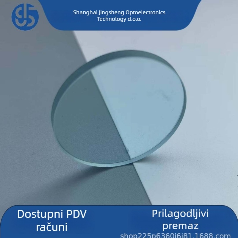Bandpass filtar za optičke instrumente — K9 materijal, debljina 1–2, zaobljen ili kvadratni oblik, Shanghai Jingsheng Optoelectronics