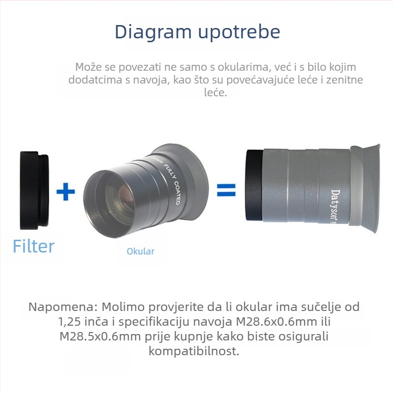 Nebula filter za teleskop Datyson Gen 2 ND M28.6 5P9955S
