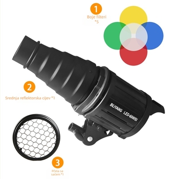 Ye Beam Tube dodatak za studijsku lampu, metalni, nosivost 2-5 kg, težina 0.5 kg