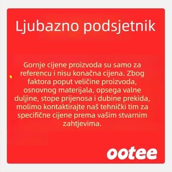 UV zaštitni filter od optičkog stakla, prilagođeni oblik, marka OOTEE, model UV, oznaka proizvoda 20250116007, podrijetlo Shangrao, Jiangxi
