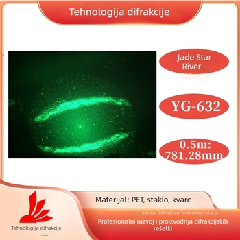 Saturnova difrakcijska ploča za lasersko show s zvjezdanim nebom, Brand Diffraction Technology, ovlaštena privatna marka