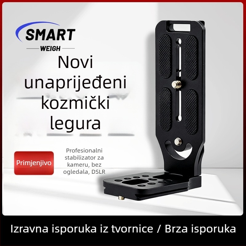 Glava stativa za kameru s L-oblika vertikalnim nosačem (BL-132c, aluminijska legura, nosivost 2–5 kg)