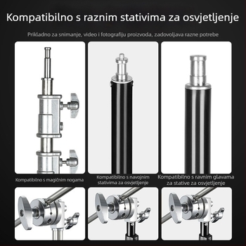 Magic Leg turntable – dodaci za okvir tipa C, nehrđajući čelik, kompatibilno s poprečnom šipkom, težina 0.65 kg, marka refutuna/ruifutu, model Magic Leg turntable